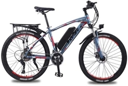 RDJM Bike RDJM Ebikes, 26 inch Electric Bikes Mountain Bicycle, 36V13A lithium battery Bike 350W Motor LED headlights Bikes (Color : Gray)