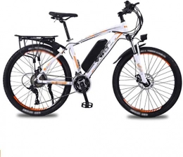 RDJM Bike RDJM Ebikes, 26 inch Electric Bikes Mountain Bicycle, 36V13A lithium battery Bike 350W Motor LED headlights Bikes (Color : Orange)