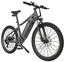 RDJM Electric Mountain Bike RDJM Ebikes, 26 Inch Electric Mountain Bike for Adult with 48V 10Ah Lithium Ion Battery / 250W DC Motor, 7S Variable Speed System, Lightweight Aluminum Alloy Frame (Color : Grey)
