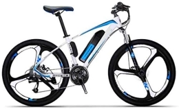 RDJM Electric Mountain Bike RDJM Ebikes, 26 inch Mountain Electric Bikes, bold suspension fork Aluminum alloy boost Bicycle Adult Cycling (Color : Blue)