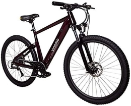 RDJM Electric Mountain Bike RDJM Ebikes, 27.5" Electrically Assisted Bike, 250W 36V / 10.4Ah Lithium-ion Battery Built Into The Frame, Double Disc Brakes, Black