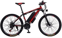 RDJM Bike RDJM Ebikes, Adult 26 Inch Electric Mountain Bike, 36V 10.4AH Lithium Battery Electric Bicycle, With Car Lock / Fender / Span Beam Bag / Flashlight / Inflator (Color : A, Size : 24 speed)