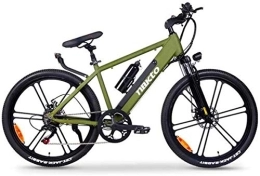 RDJM Bike RDJM Ebikes, Adult 26 Inch The New Upgrade Electric Mountain Bikes, Aluminum Alloy Electric Bicycle, 48V Lithium Battery / LCD Display / 6 Gears Electric Power Assist (Color : B)