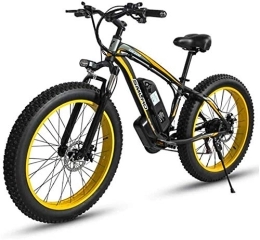 RDJM Electric Mountain Bike RDJM Ebikes, Adult Electric Mountain Bike, 48V Lithium Battery Aluminum Alloy 18.5 Inch Frame Electric Snow Bicycle, With LCD Display And Oil brake (Color : C)