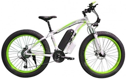 RDJM Electric Mountain Bike RDJM Ebikes, Electric Bicycle Snow, 4.0 fat Tire Electric Bicycle Professional 27 Speed Transmission Gears disc brake 48V15AH lithium battery suitable for 160-190 cm Unisex