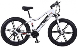 RDJM Bike RDJM Ebikes, Electric Bike Mountain Bicycle for Adult City E-Bike 26 Inch Light Portable 350W High Speed Electric Mountain Bike E-Bike Three Working Modes (Color : White)