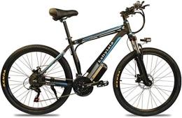 RDJM Electric Mountain Bike RDJM Electric Bike, 26 Inch 48V Mountain Electric Bikes for Adult 350W Cruise Control Urban Commuting Electric Bicycle Removable Lithium Battery Three Working Modes (Color : Blue, Size : 8Ah 350W)
