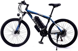 RDJM Electric Mountain Bike RDJM Electric Bike, 26 Inch Mountain Electric Bicycle 36V250W8AH Aluminum Alloy Variable Speed Dual Disc Brake 5-Speed Off-Road Battery Assisted Bicycle Load 150Kg, Black