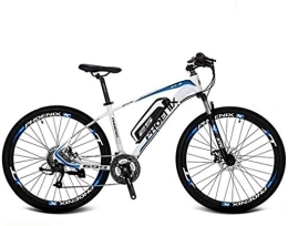 RDJM Electric Mountain Bike RDJM Electric Bike, Adult 27.5 Inch Electric Mountain Bike, 36V Lithium Battery Aluminum Alloy Electric Bicycle, LCD Display-Rear frame-Phone holder-Chain oil (Color : C, Size : 100KM)