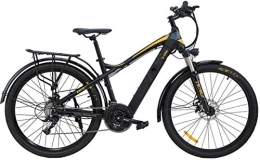 RDJM Electric Mountain Bike RDJM Electric Bike, Adults Mountain Electric Bike, 27.5 Inch Travel E-Bike Dual Disc Brakes with Mobile Phone Size LCD Display 27 Speed Removable Battery City Electric Bike