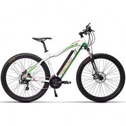 Rindasr Electric Mountain Bike Rindasr 29 Inch fold Electric Bicycle, Mountain Bike, 36V 13Ah Hidden Lithium Battery, 5 Level Pedal Assist, Lockable Suspension Forkelectric bicycle adult (Color : White)