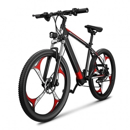 RSTJ-Sjef Electric Mountain Bike RSTJ-Sjef 27 Speed Electric Mountain Bicycle for Adults, 400W 26 Inch Electric Bike with 48V 10Ah Battery, High-Carbon Steel E-Bike for Young Men And Women, Red