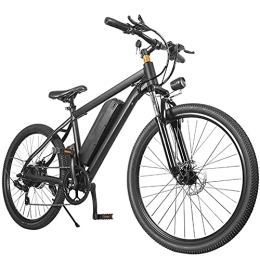 RSTJ-Sjef Bike RSTJ-Sjef Electric Bike for Adults, 26 Inch Electric Mountain Bicycle with Removable 10.4Ah Lithium-Ion Battery, 7 Speed Adults Ebike