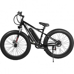 RuBao Electric Mountain Bike RuBao Electric Bikes for Adults, 350W Electric Mountain Bike 15MPH, Electric Bicycles with 26 Inch 4.0 Fat Tires 7 Speed Gear Full Suspension Professional 21 Speed Gears