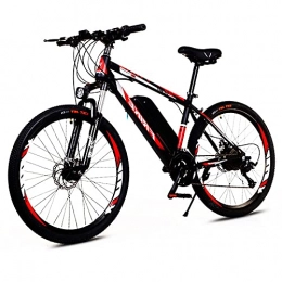 S HOME Electric Mountain Bike S HOME Fashion 26 Inch Electric Mountain Bike - 250W High Brush Motor, With Removable 36V 8Ah Lithium Ion Battery, 21 Gears, 3 Riding Modes