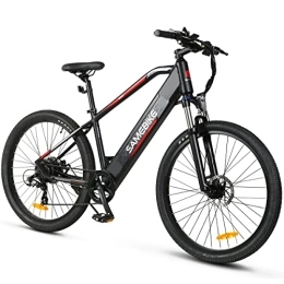 Samebike Electric Mountain Bike SAMEBIKE 27.5inch Electric Bike with 48V 10.4AH Removable Lithium Battery, Shimano Professional 7 Speed Gears and LCD Smart Meter, Electric Bike for Adults Mountain Commuter Bike