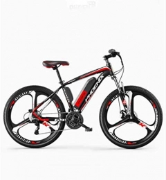 PARTAS Bike Senior Rider-26" Mountain Bike for Adult, All Terrain 27-speed Bicycles, 36V 35KM Pure Battery Mileage Detachable Lithium Ion Battery, Smart Mountain Ebike for Adult, Free Wall-mounted Hook 2 PCS