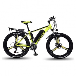SFSGH Electric Mountain Bike SFSGH Electric Bikes For Adult, Magnesium Alloy Ebikes Bicycles All Terrain, 26" 36V 350W 8ah / 10ah / 13Ah Removable Lithium-Ion Battery Mountain Ebike For Mens(Size:8ah, Color:yellow)