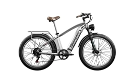 Shengmilo Electric Mountain Bike Shengmilo Electric Bike, Retro MX04 Electric Bikes For Adults, Fat Tire E-bike with 3 Riding Modes Easy to Assemble, 48V 15Ah Removable Battery, BAFANG Motor, Hydraulic Disc Brakes design