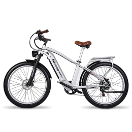 Shengmilo Electric Mountain Bike Shengmilo Electric Bike, Retro MX04 Electric Bikes For Adults, Fat Tire E-bike with 3 Riding Modes Easy to Assemble, 48V15Ah Removable Battery, BAFANG Motor, Hydraulic Disc Brakes design