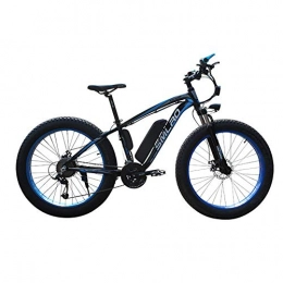 Shiyajun Bike Shiyajun 350W 500W motor 26 inch snow electric mountain bike 36V / 48V lithium battery-Blue 26 inches x 17 inches