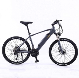 SHJR Bike SHJR 36V Adult Electric Mountain Bike, Lithium Battery All-Terrain E-Bikes, Aluminum Alloy Double Disc Brake Electric Bicycle With LCD Display, A