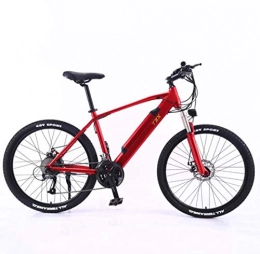 SHJR Bike SHJR 36V Adult Electric Mountain Bike, Lithium Battery All-Terrain E-Bikes, Aluminum Alloy Double Disc Brake Electric Bicycle With LCD Display, C