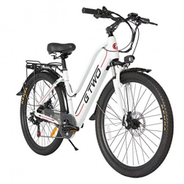 Skyzzie Bike Skyzzie VOZCVOX Electric Bike 350W Ebike Electric Bicycle 25MPH Adults Ebikes Electric Mountain Bike with Hidden Removable 48V 9.6Ah Battery Dual Disc Brakes, 35 Miles Range, 20kg