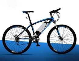 Aoyo Bike Smart Ebike, 26" Mountain Bike for Adult, All Terrain Bicycles, 30Km / H Safe Speed 100Km Endurance Detachable Lithium Ion Battery, (Color : Blue A2, Size : 36V / 26IN)