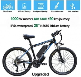Smisoeq Bike Smisoeq Adult electric bicycles, movable Ip54 waterproof 500W 48V / 13Ah 1000W of aluminum electric bicycles, mountain bikes lithium ion battery / electric bicycle commuting