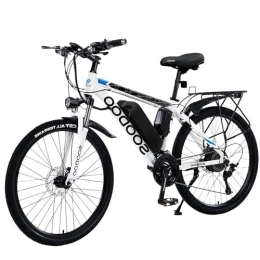SATSUN Electric Mountain Bike SOODOO 26'' Electric Bikes for Adults, 2602 E-Bikes with 36V 8AH Removable Battery, MTB Electric Bikes w / 250W High-Speed Brushless Motor, 7-27 Speed, LCD Display, Dual Disk Brake