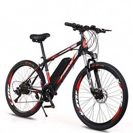 sunyu Electric Mountain Bike sunyu Electric Bike Electric Mountain Bike, 26 Inch E-bike, Max Speed 35km / h, 250W / 36v 10A Charging Lithium Battery, 2 Wheel Adult Electric BicycleBlack / red