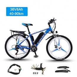 Super-ZS Bike Super-ZS 26 Inch Outdoor Travel Electric Mountain Bike 36V8Ah Lithium Battery Aluminum Alloy Frame Adult Electric Assisted Off-road Bicycle (endurance 50km)