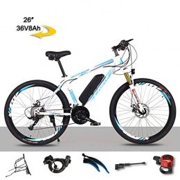 Super-ZS Bike Super-ZS Adult 21-speed Electric Mountain Bike, 250W / 36V8Ah Lithium Battery / 26-inch Tire / maximum Speed 35km / h Outdoor Electric Bicycle