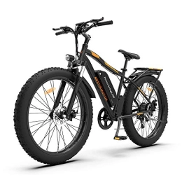 SUSIELADY Electric Mountain Bike SUSIELADY 26" 750W Electric Bike Fat Tire P7 48V 13AH Removable Lithium Battery for Adults with Detachable Rear Rack Fender(Black)