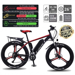 TANCEQI Bike TANCEQI 26'' Electric Mountain Bike with 30 Speed Gear And Three Working Modes, E-Bike Citybike Adult Bike with 350W Motor for Commuter Travel, Red