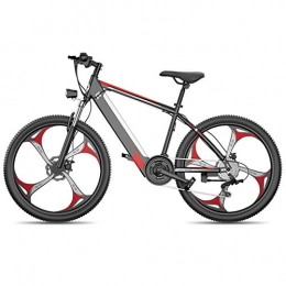 TANCEQI Electric Mountain Bike TANCEQI Electric Mountain Bike 400W 26'' Fat Tire Electric Bicycle Mountain E-Bike Full Suspension for Adults, 27 Speed Shifter Aluminum Alloy Ebike Bicycle, City Bike Lightweight, Red