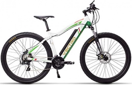 TYT Electric Mountain Bike TYT Electric Mountain Bike 29 inch Electric Bicycle, Mountain Bike, Hidden Lithium Battery, 5 Level Pedal Assist, Lockable Suspension Fork (White Standard, 350W 36V 13Ah), White Standard