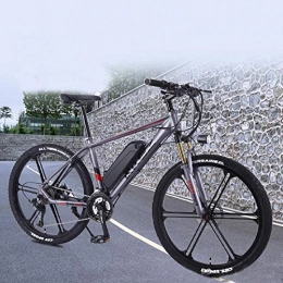 U/A Fixed Gear Bike Aluminum Alloy Mountain Bike Adult Variable Speed Power-Assisted Bicycle Electric 26 Inch Black