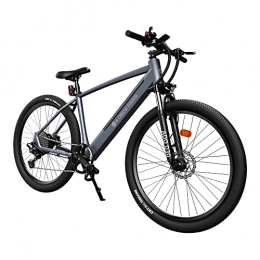 ADO Electric Mountain Bike UK Next Working Day Delivery ADO D30 250W Electric Bicycle Removable Battery Shimano 11 speed Transmission System 27.5 Inch Electric Bike(Grey)
