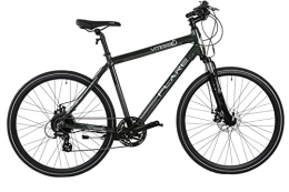 Vitesse Electric Mountain Bike Vitesse Flare 700C Electric Bike, 8 Speed Gear System E-Bike, Well Balanced & Reliable Electric Bikes For Adults, Fun & Smooth Riding Electric Bicycle With Gel Saddle & Info Screen - VIT0008 Black