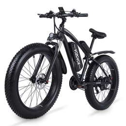 VOZCVOX Electric Mountain Bike VOZCVOX Electric Bikes for Adult, 26" Ebike with Fat Tyre, 48V17Ah Removable Battery, Electric Mountain Bikes with Shimano 21-Speed