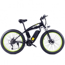 WFIZNB Electric Mountain Bike WFIZNB Fat Tire Electric Bike E bike Mountain Bike 26inch Powerful Electric Bicycle with Removable 48V 13Ah Lithium-Iion Battery Off-road bikes, Green