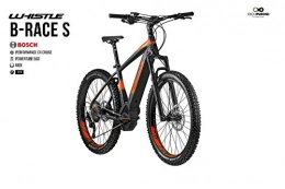 WHISTLE Electric Mountain Bike WHISTLE B-Race S Range 2019, BLACK- NEON ORANGE MATT, 50 CM - 20