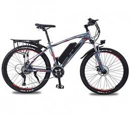 WXDP Electric Mountain Bike WXDP Self-propelled Electric mountain bike, 26 '' city electric bike for adults with detachable 36V 8Ah / 10Ah / 13 Ah lithium-ion battery 27-speed gear lever aluminum alloy frame unisex, gray re