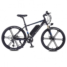 WXX Bike WXX 350W Adult Electric Mountain Bike, 26Inch 36V E-Bike with 13Ah Lithium Battery, Double Disc Brake City Bicycle Endurance Mileage 45Km, Black, 10AH