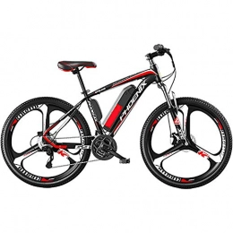 WXX Bike WXX Adult Electric Bike, Aluminum Alloy 26 Inch 36V10ah 250W Removable Lithium Battery Electric Mountain Bike 27-Speed Variable Speed Battery Car, Red