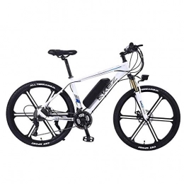 Xcmenl Electric Mountain Bike Xcmenl 26 Inch Electric Bike Electric Mountain Bike 350W Ebike Electric Bicycle, 30Km / H Adults Ebike with Removable Battery, Suitable for All Terrain, White