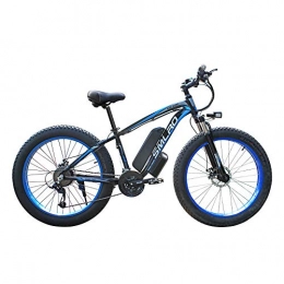 XHJZ Bike XHJZ 26'' Electric Mountain Bike with Removable Large Capacity Lithium-Ion Battery (48V 350W), Electric Bike 21 Speed Gear and Three Working Modes, Blue