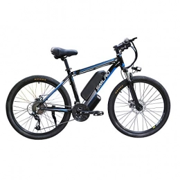 XHJZ Electric Mountain Bike XHJZ Electric Mountain Bike, electric bike adult Removable Capacity Lithium-Ion Battery (48V13Ah 350W), electric bicycle Full Suspension and Shimano 21 Speed Gear, e bike for Adults, D